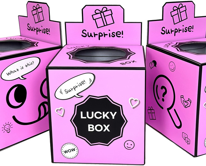 뽑기 상자 뽑기통 박스 투표함 추첨함 뽑기함 제비뽑기, 핑크, 1개