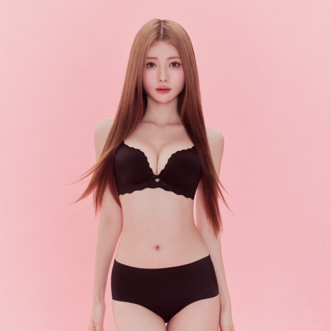 크라시앙 4cm 판타지아 브라 세트 노와이어 뽕브라 왕뽕 가슴모아주는 볼륨브라