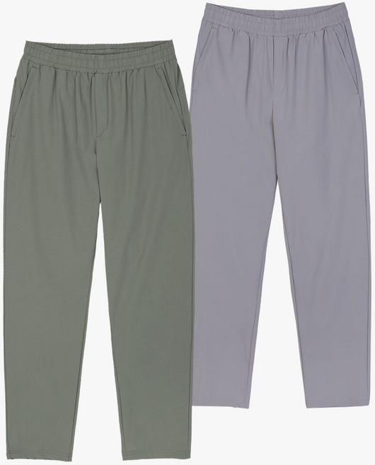 [이지바이] (1+1) 남성 밴딩 바지_나일론 운동복 스포츠 트레이닝복 에너지핏 팬츠