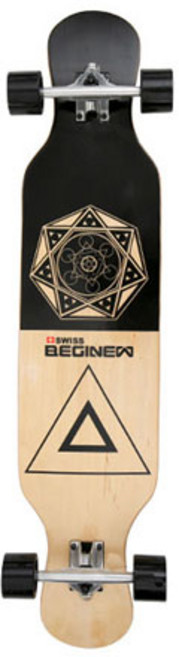 스위스비기뉴 가방+티툴구성 롱보드 케나다메이플, 스위스비기뉴 41인치 롱보드 블랙, 1개