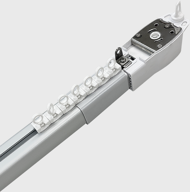 [마마바] 자유로운 길이조절 가변형 전동커튼 레일 3세대, A타입 180~300cm (양쪽열림), 모터 선택안함, 선택안함