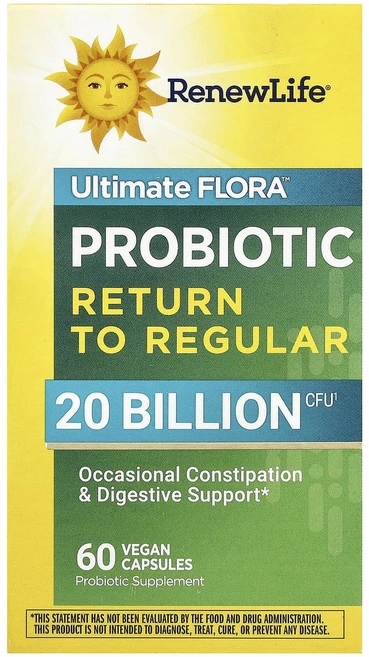 몸관리하세요 겨울입니다 Renew Life Ultimate Flora™ 프로바이오틱 반환 투 레귤러 베지 캡슐 60정 특별관리진행, RenewLifeUltimateFlora프로바이오틱반환, 1 - 쿠팡
