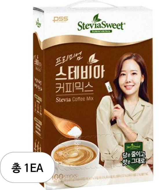 스테비아스위트 프리미엄 스테비아 커피믹스 골드 에디션, 9.5g, 100개입, 1개