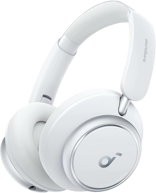 Soundcore by Anker Space Q45 Over-Ear Wireless Headphones ANC Hi-Res 50Hr Play, White, 흰색