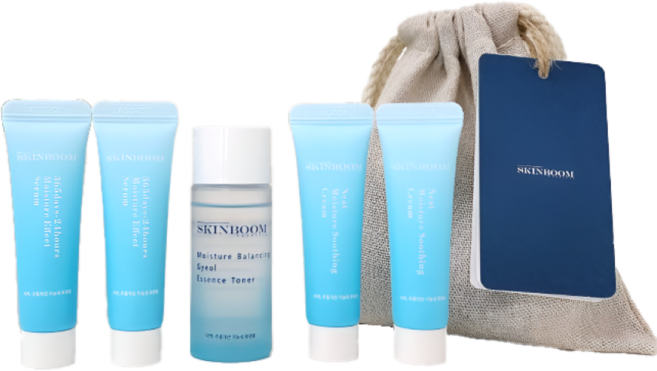 스킨붐 체험화장품 3종 세트 토너 세럼 크림 n 여행용화장품, 1개