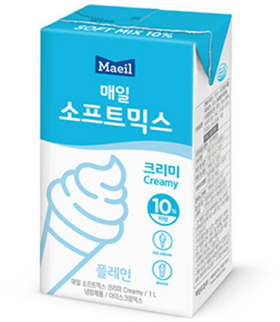 매일 소프트믹스 크리미 유지방 10% 냉장제품 및, 5개, 1L