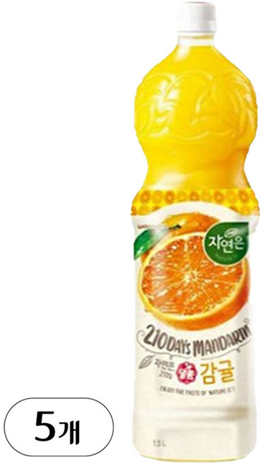 자연은 감귤, 1.5L, 5개