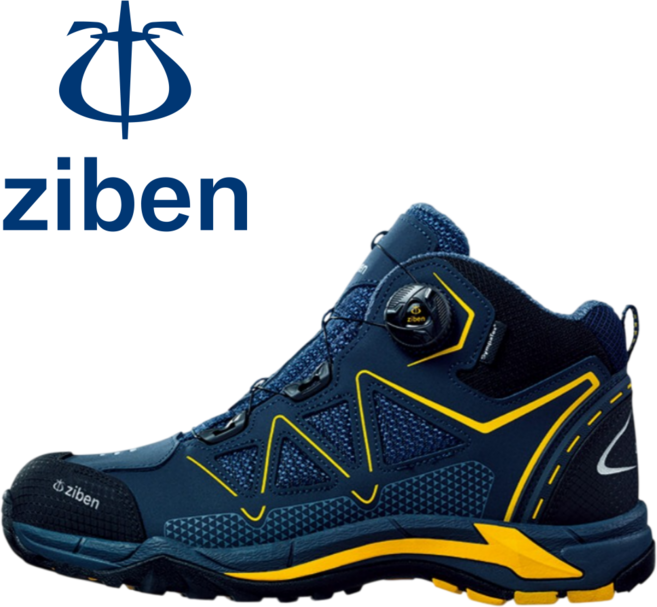 [정품] 지벤 남녀공용 안전화 가벼운작업화 방수기능 편안한착화감 다이얼클로징 발목보호디자인 미끄럼방지 야간작업안전 KCs안전인증