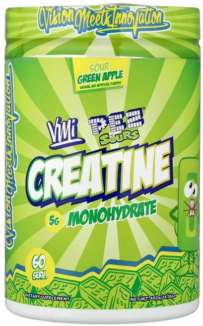 VMI 스포츠 Sports 크레아틴 일수화물 Pez® 사워 그린 애플 402g14.18oz141558원산지:기타, 1개 - 쿠팡