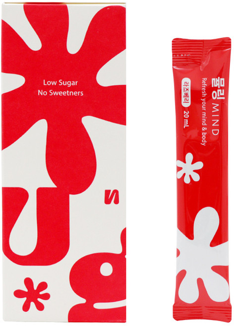 뮬링 라즈베리 농축액 테아닌 보타닉 워터 스트레스 완화음료, 20ml, 10개