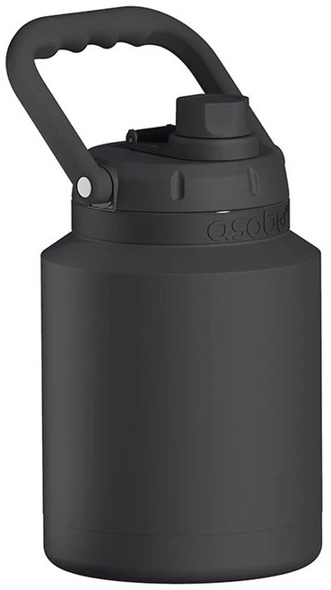아소부 스테인레스 미니 워터저그, 블랙, 1L, 1개
