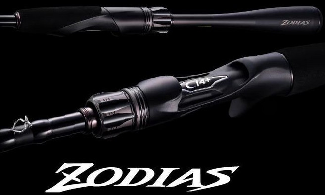 시마노 26 조디아스 1610M-2 배스로드 루어낚시대 윤성정품 보증서포함, 블랙