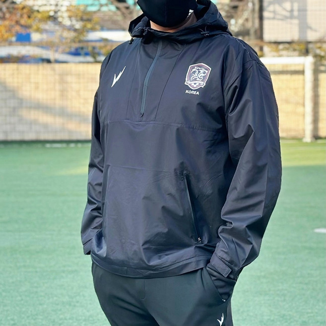 볼타스포츠 남녀공용 오버핏 축구 풋살 러닝 아노락 바람막이