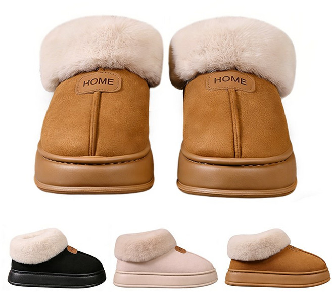 여성 겨울 방한 털부츠 스노우부츠 곰돌이 어그부츠 캐주얼 아웃도어 털슬리퍼.