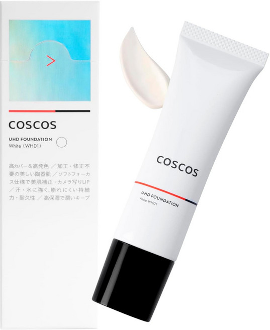 COSCOS UHD 파운데이션 WH01 30g, 화이트, 1개