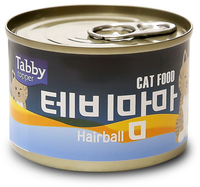 테비토퍼 고양이 테비맘마 간식캔, 헤어볼, 160g, 24개