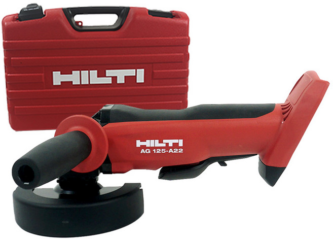 힐티 AG125-A22 충전 그라인더 (베어툴) 본체만 케이스 포함 / 공구명장, 1개