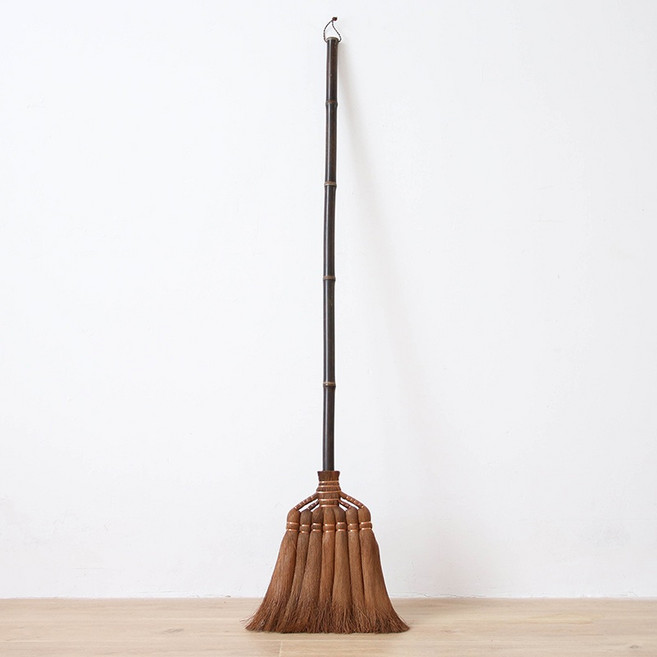 종려나무 빗자루 실내 대빗자루 나무 잘쓸리는 바닥 마루청소, 1개