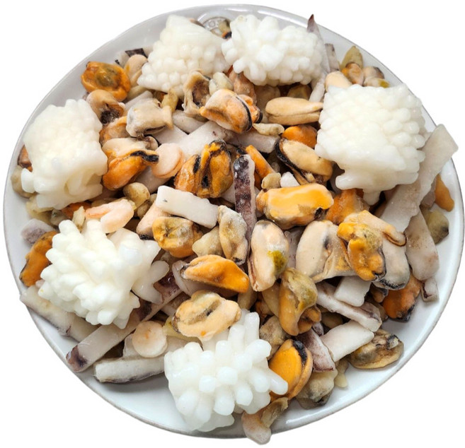 수산잇츠 냉동 해물모듬 해물믹스 5종 해물파전 해물라면, 1개, 500g