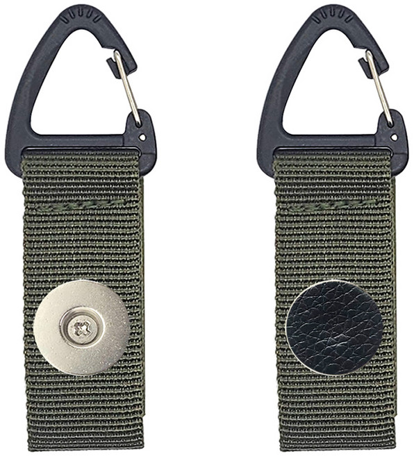 인씨네 배달대행 오토바이 하이셀 심플 자석 조끼고리 딱판 찍판 카라비너 휴대폰 홀더 범퍼케이스 거치대, 카키, 카키, 상세페이지 참조