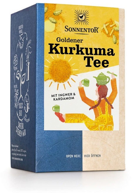 쏘넨토르 골든 강황차 18티백, 1개, 18개입