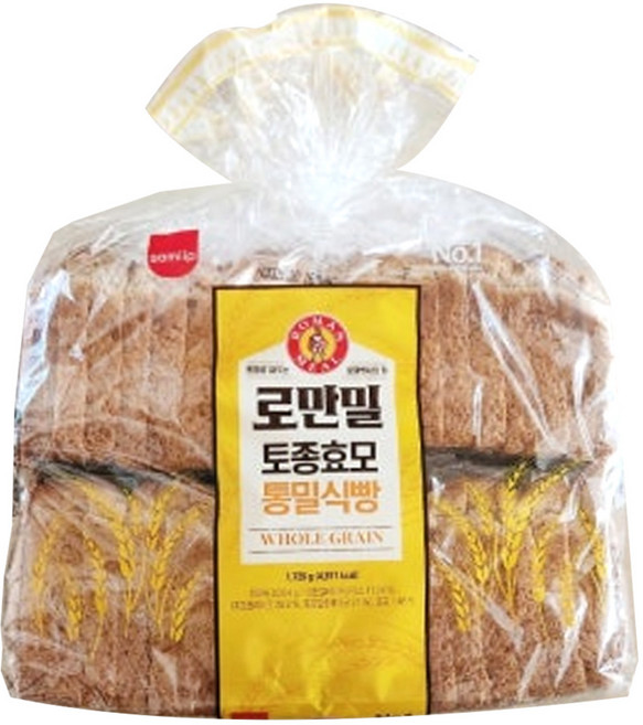 [코스트코] 삼립 토종효모 로만밀식빵 (4개입) 통밀빵, 1.72kg, 1개