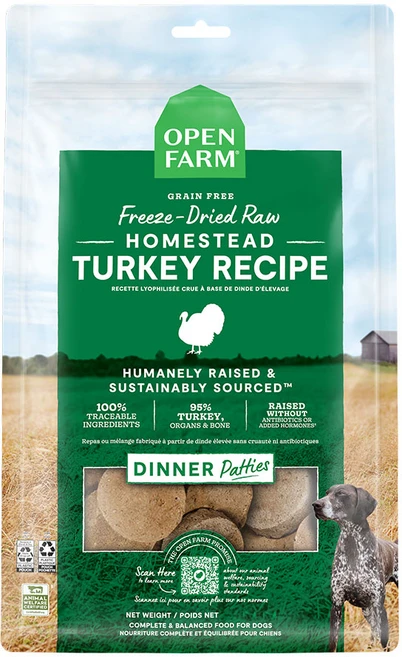 오픈팜 독 동결건조 패티 용량 별 골라담기, 1개, 298g, 칠면조 - 쿠팡