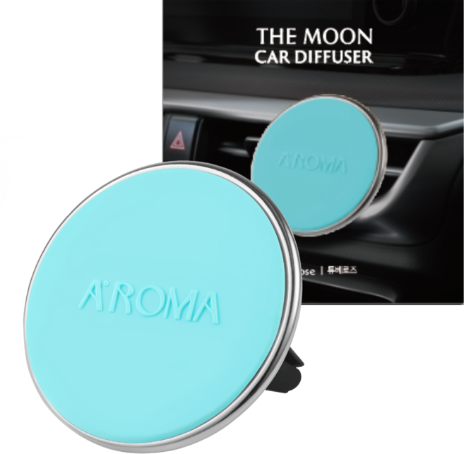 에이로마 더문 카디퓨저 EVA 송풍구형 차량용방향제 신차선물, 튜베로즈, 1개