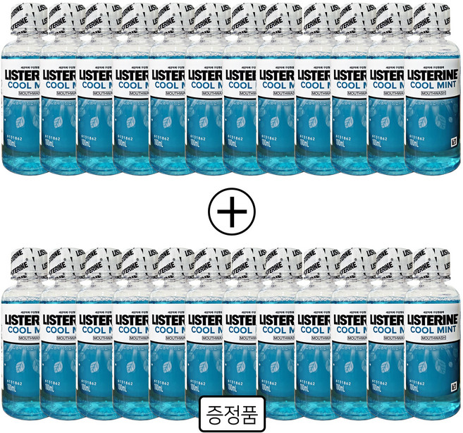 리스테린 쿨민트 구강청결제, 100ml, 24개