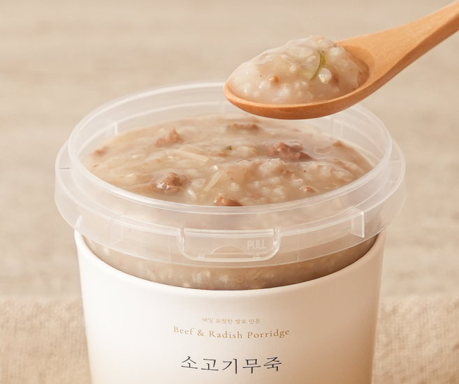 [한뿌리죽] 오늘 끓인 속편한 죽, 소고기무죽, 380g