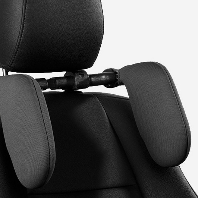 해드레스트 뒷자석 베게 성인 유아 어린이 양면 측면 목꺾임 주니어 목 쿠션 머리 받침, 베이지, 1개