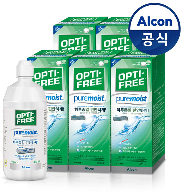 옵티프리 퓨어모이스트 420ml x5개, 5개