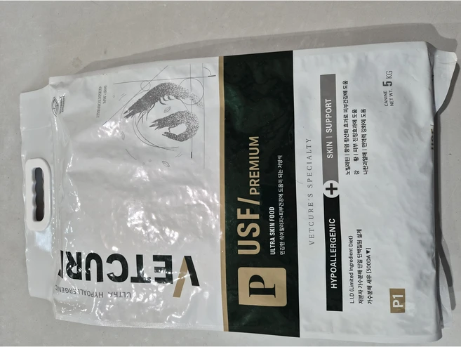 [동물병원전용] 벳큐어 USF 프리미엄 아토피 식이알러지 사료, 1개, 5kg, 식욕회복(저알러지) - 쿠팡