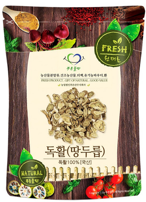 푸른들판 국내산 독활, 500g, 1개