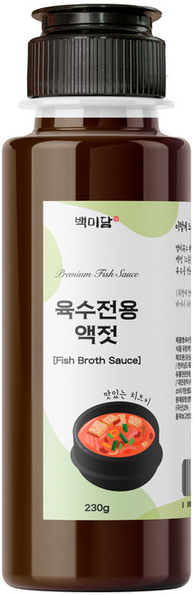 백미담 미역국액젓 미역국육수 미니액젓, 1개, 230g