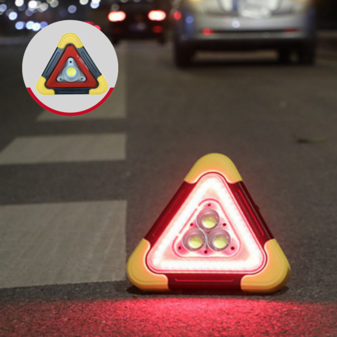 휴대용 차량용 LED 안전 삼각대, 1개