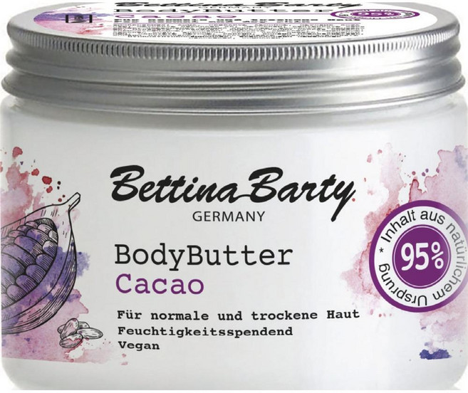 독일 베티나 바티 Bettina Barty Cacao Body Butter 카카오 바디 버터 바디크림, 4개, 300ml