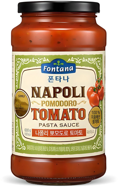 폰타나 나폴리 뽀모도로 토마토 파스타소스, 600g, 1개