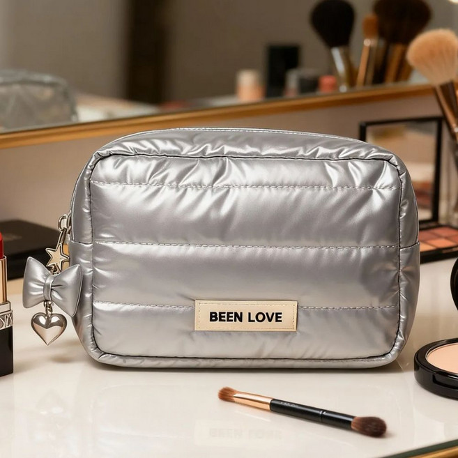 카스피아 메이크업 충격 보호 여행용 화장품 방수 여성 파우치