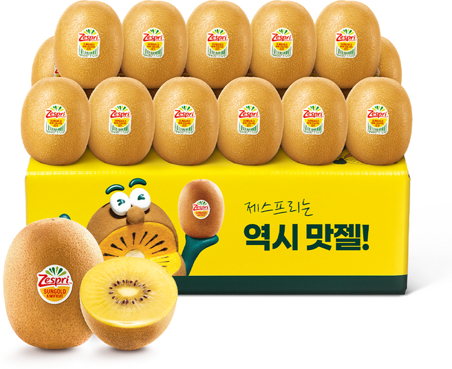 제스프리 썬골드키위 팩하우스직송 2kg 당일출고/점보/슈퍼점보 옵션확인필수, 1박스, 개별 110g내외 18개입