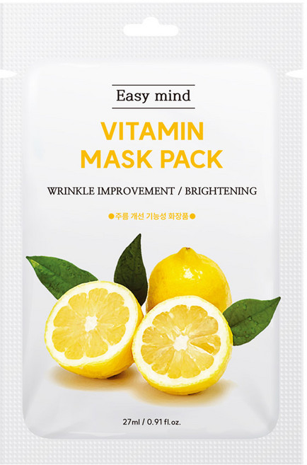 이지마인드 주름개선 마스크팩 비타민 27ml 10매, 1개, 10개입