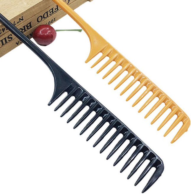 굵은 꼬리빗 간격넓은 뾰족빗, 블랙(a), 1개