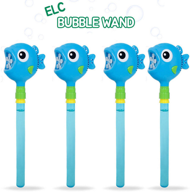 이엘씨 버블완드 버블건 비누방울총, 버블완드 블루, 4개