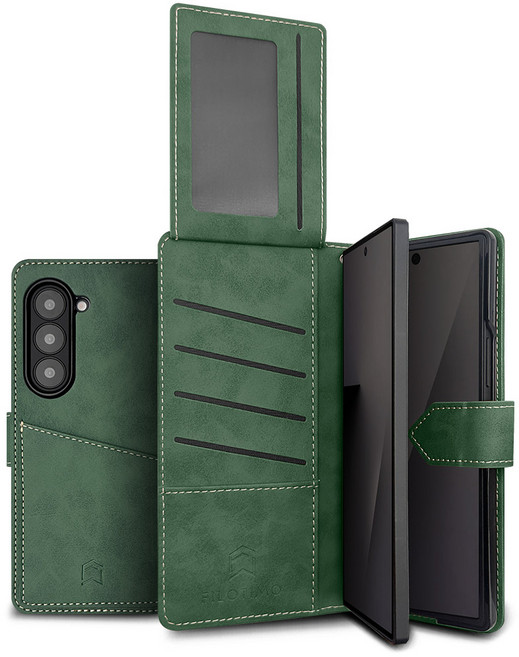 필로티모 갤럭시 Z폴드 3 4 5 6 7 후면포켓 지갑형 다이어리 케이스