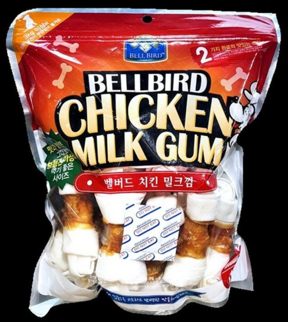 벨버드 치킨밀크껌 1kg x 1개 미디엄 (40770993)