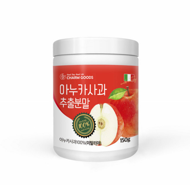 아누카 사과 추출분말 동결건조 아누카사과 가루 아누키 마누카 야누카 추출물 Annurca Apple, 150g, 1개