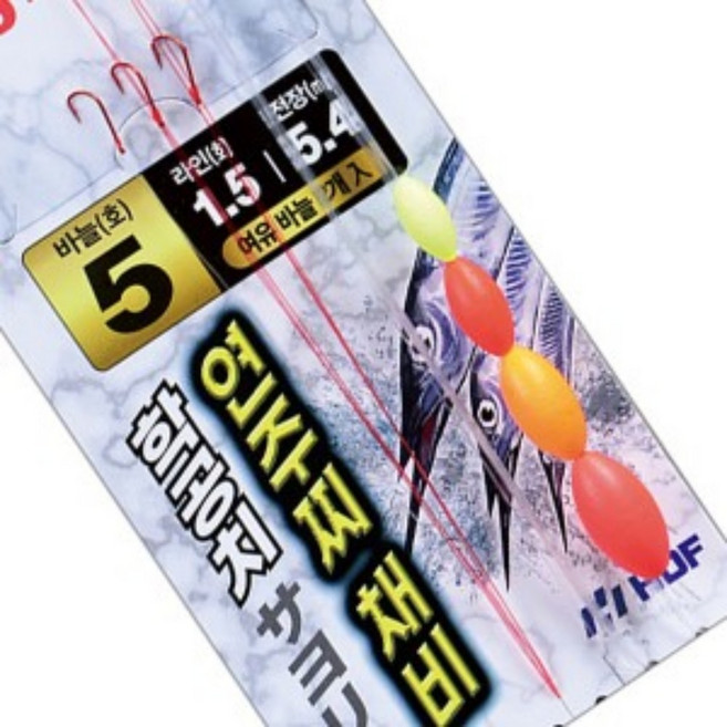 해동조구 학공치 연주찌 카드 채비 HA-4008, 1개