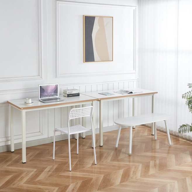 나인홈 레인저테이블 포밍 사무실 다용도 입식책상 학생 공부 게이밍 데스크 다이닝 식탁 1200x900, 메이플비치+블랙(WWD509-MBB)