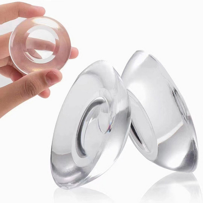 젤리 문쾅 도어 가드 투명 문콕 문꽝 방지 문 소리 방문 범퍼 실리콘 쿠션, 투명-원형2p