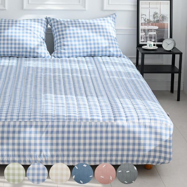 순면 코튼 누빔 매트리스커버 싱글(S)